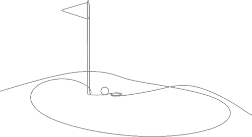 Golf Hole Outline